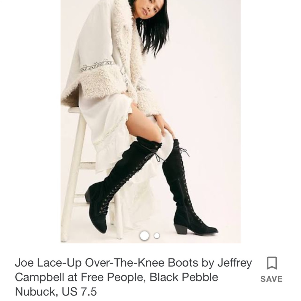Jeffery Campbell Kandace Leather Lace Up Boots - Picture 6 of 8